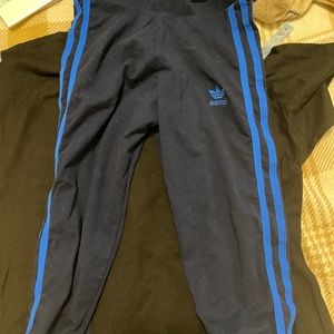 Blue adidas leggings